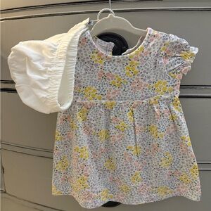 Floral Baby Dress with Bloomers